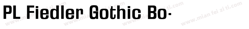PL Fiedler Gothic Bo字体转换